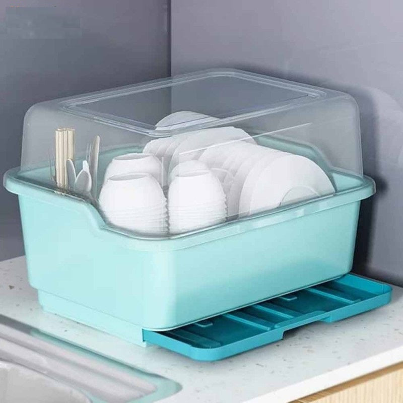 Dish rack with drainboard