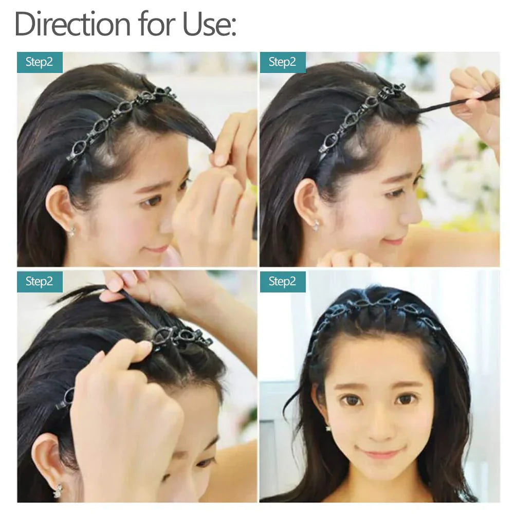 Doppelte Haarschleifen für kreative Frisuren