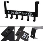 Metal Over-the-Door Hook with 6 Hooks – Organizing Made Easy