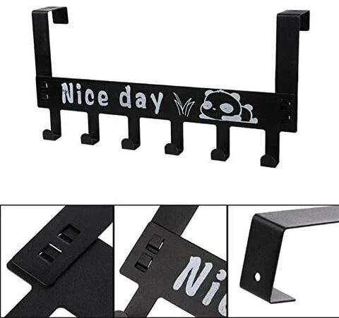 Metal Over-the-Door Hook with 6 Hooks – Organizing Made Easy