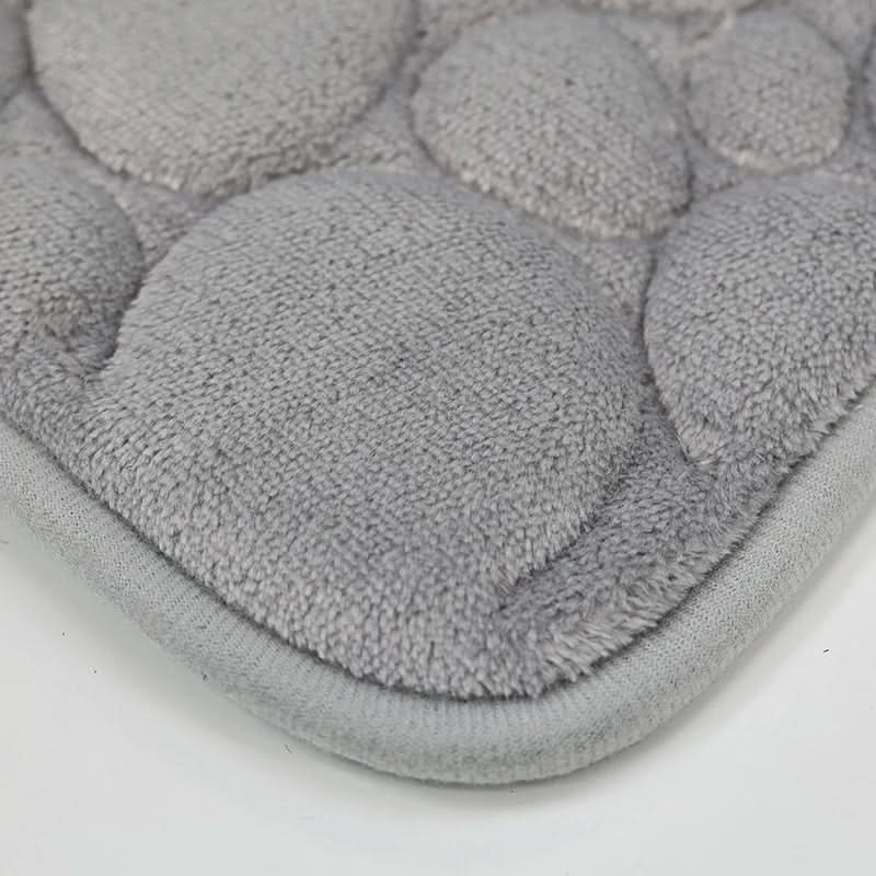 3-teiliges Set rutschfester Badematten – Weiche Mikrofaser mit modernem Streifenmuster