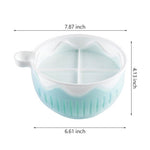 Multifunctional Salad Bowl with Cutting Aid