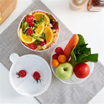 Multifunctional Salad Bowl with Cutting Aid