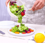 Multifunctional Salad Bowl with Cutting Aid