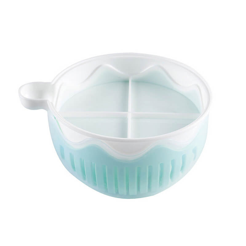 Multifunctional Salad Bowl with Cutting Aid