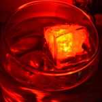 Colorful LED ice cubes with water activation