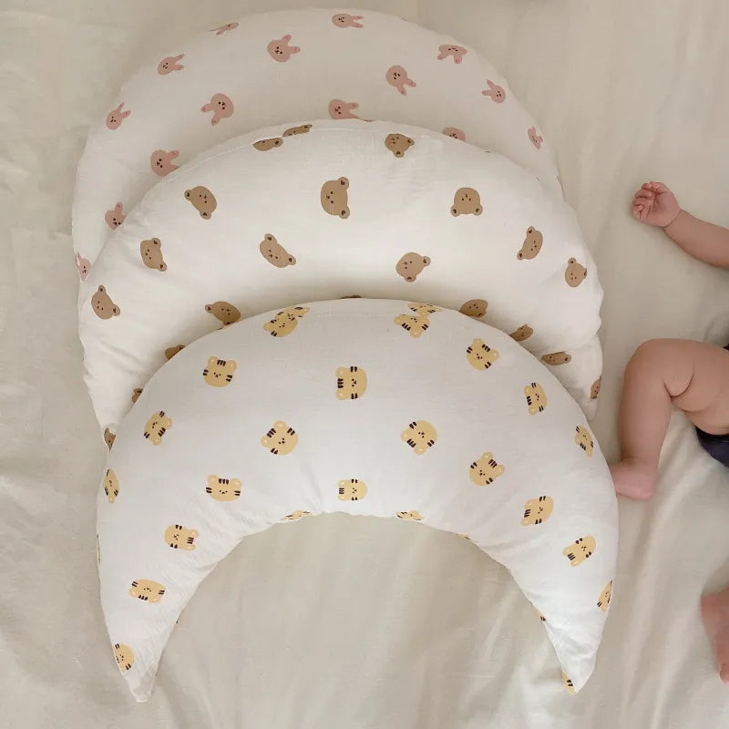 Moon-shaped Cuddle Pillow for Babies – soft Sleep Pillow