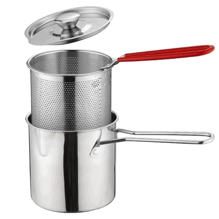 Multifunktionale Fritteuse aus hochwertigem Edelstahl 304