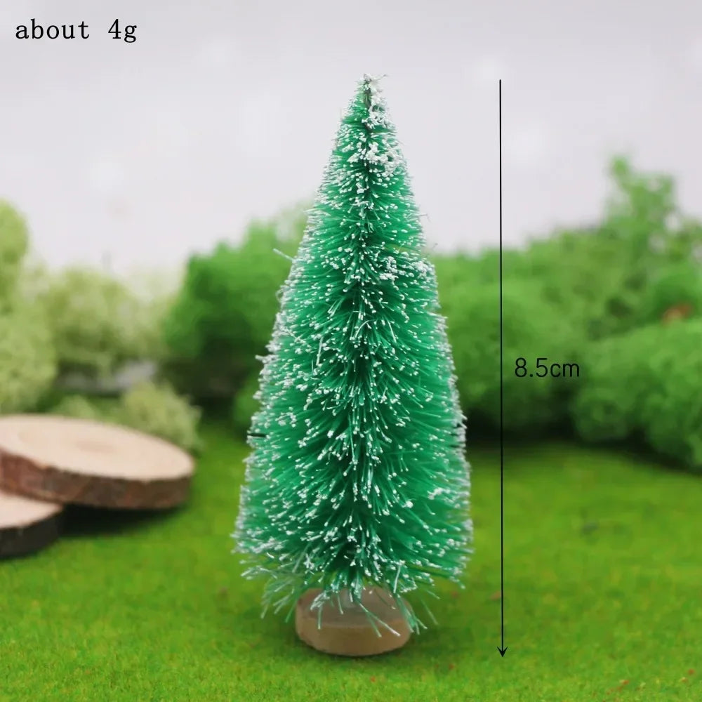 Festlicher Miniaturbaum | Handgearbeitet aus Zeder und Kiefer | Tischdekoration & Weihnachtsfigur 4,5–13 cm