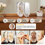 Eleganter Schmuck Organizer | Stilvolle Aufbewahrung mit Spiegel