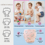 Reusable diapers for easy potty training