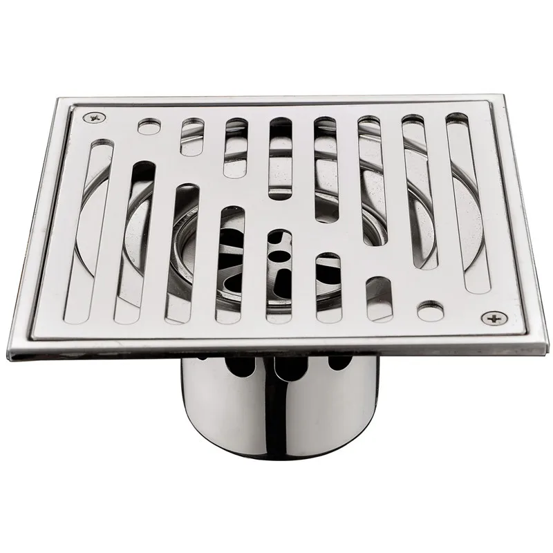 Elegant shower floor drain with tile integration