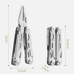 Vielseitiges 12-in-1 Klapp-Multitool mit Zangenfunktion – Edelstahl