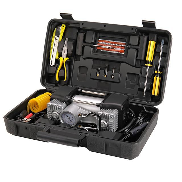 DuoPower | Portable Dual-Cylinder Car Air Compressor