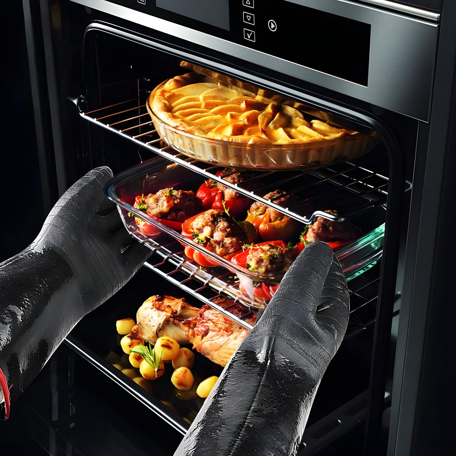 FlameGuard – Temperature and Water-Resistant BBQ Gloves