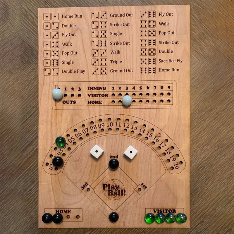 Dice baseball game – Strategy game for 2-4 players