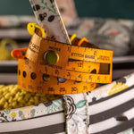 Elegant 7-in-1 Ruler in Genuine Leather for Crafts