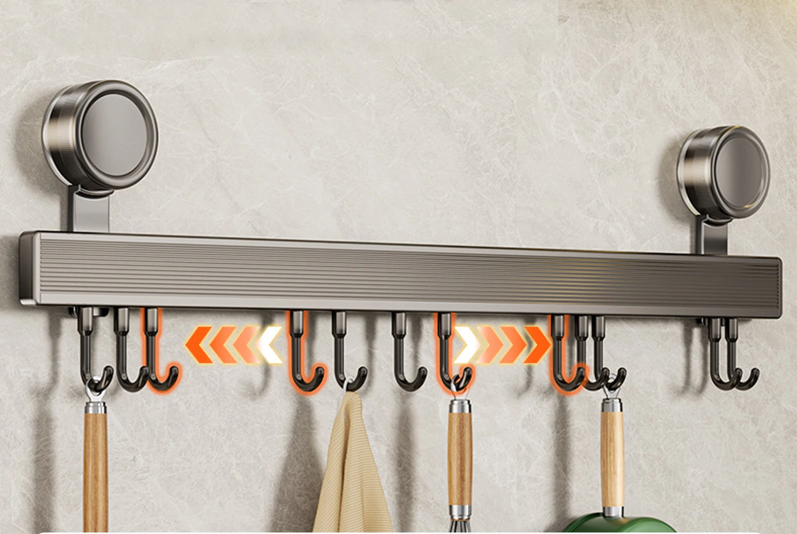 Wall Hook Rack for the Kitchen – ChefSpace Voltyx