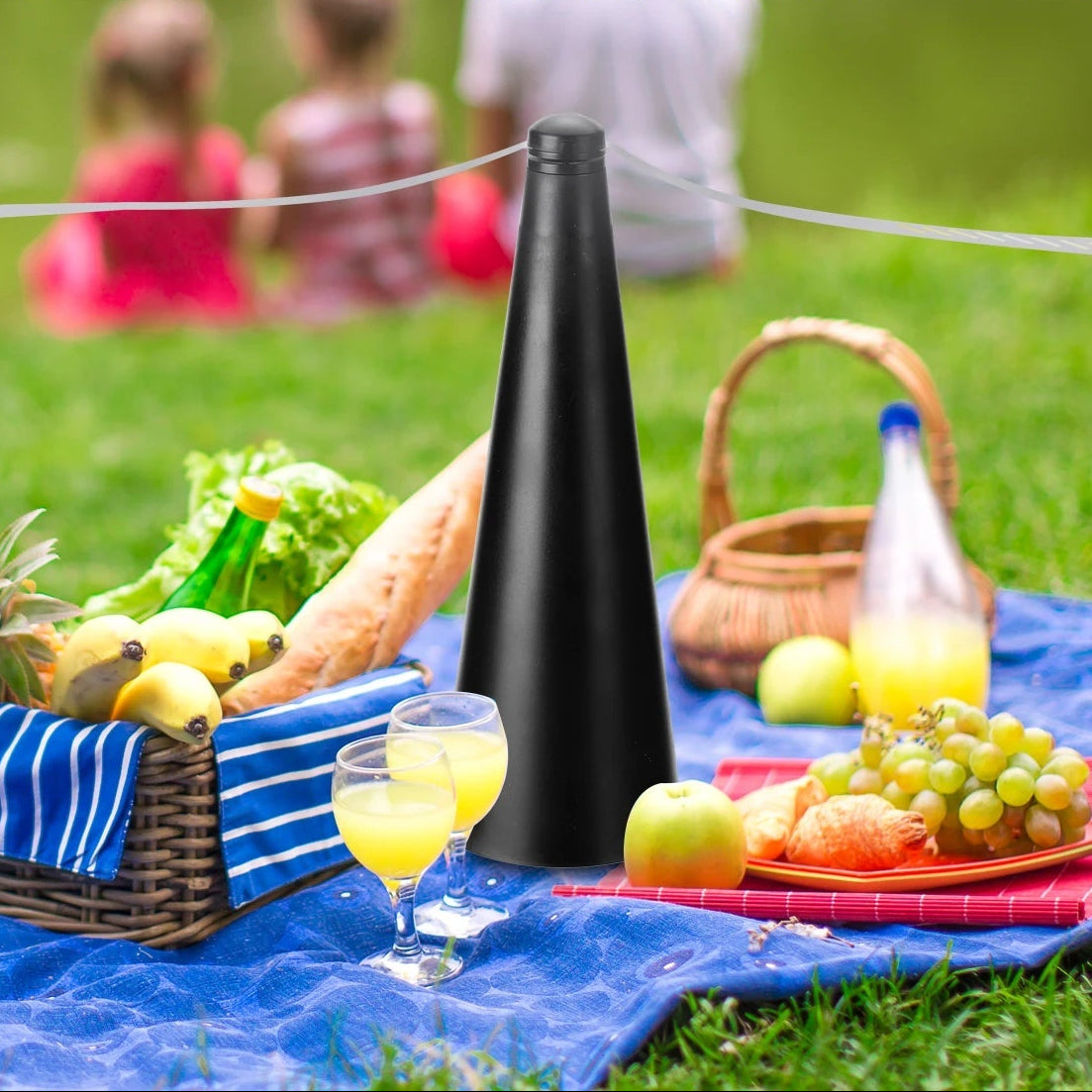 360° Rotating Mosquito Repellent Table Fan – Portable, Quiet Outdoor Fan with Safety Features and USB Port