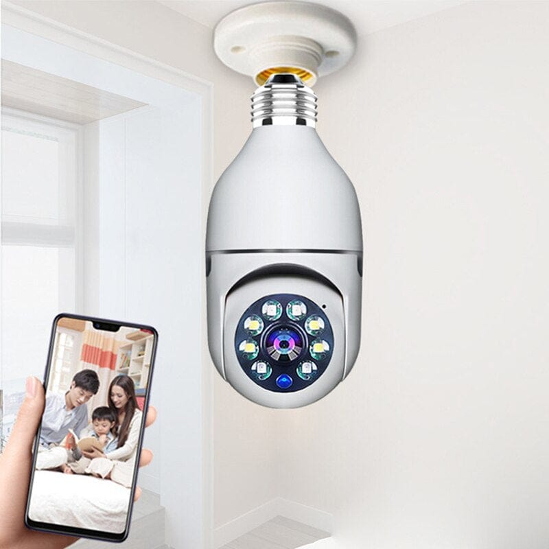 360° Überwachungskamera in Glühbirnenform - Sicherheit für Ihr Zuhause