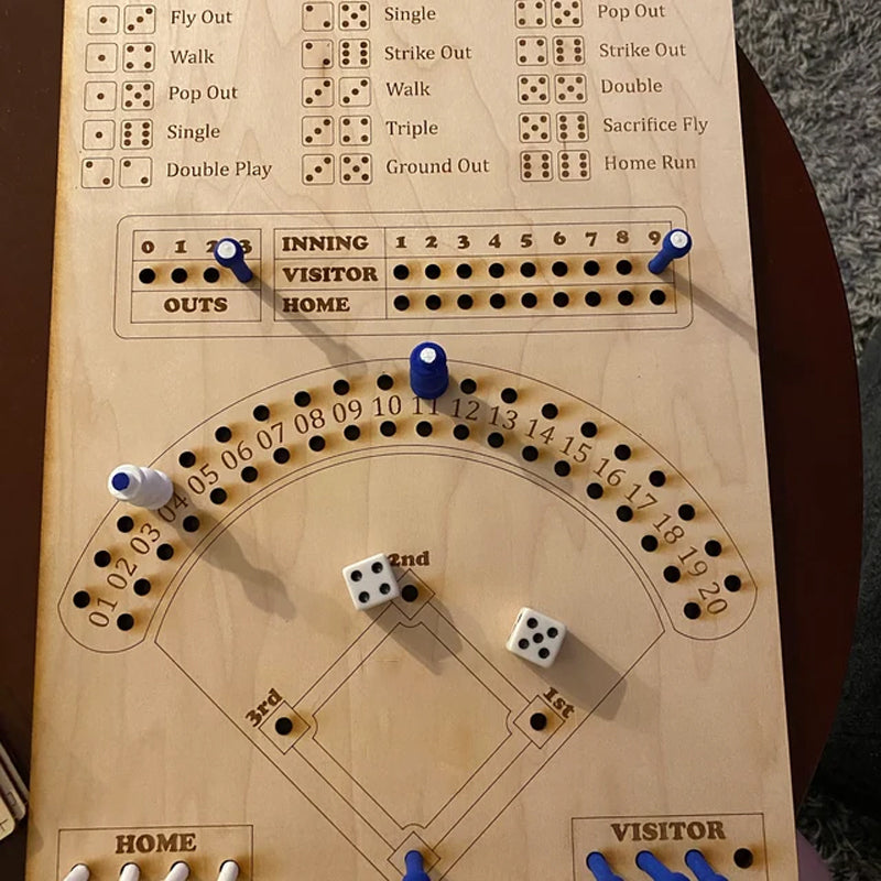 Dice baseball game – Strategy game for 2-4 players