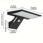 Solar-Powered LED Wall Light with Motion Sensor and Remote Control