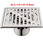 Elegant shower floor drain with tile integration