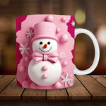 Festliche 3D Schneemann-Tasse - Ideales Geschenk für die Feiertage