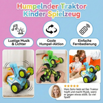 Toy tractor for children with limping function