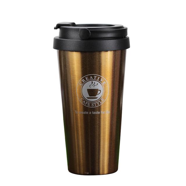 Edelstahl Isolierbecher Thermoskanne 380 mL