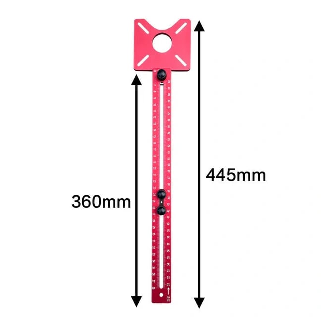 Präzisionsfrässchablone aus Aluminium | Für Profis & DIY-Fans