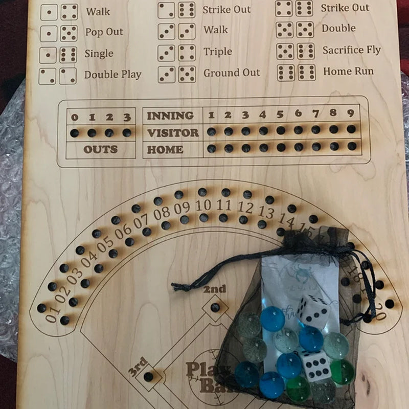Dice baseball game – Strategy game for 2-4 players