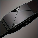 Elegant Leather Belt for Men with Automatic Buckle – Versatile and Stylish