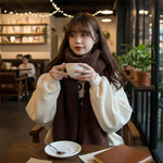 Elegant and warm women's wrap scarf for winter