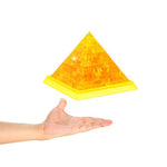 3D Kristall Puzzle Pyramide mit LED-Beleuchtung