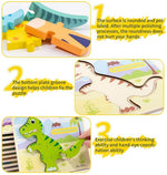 6-Piece 3D Dinosaur Puzzle Set for Kids