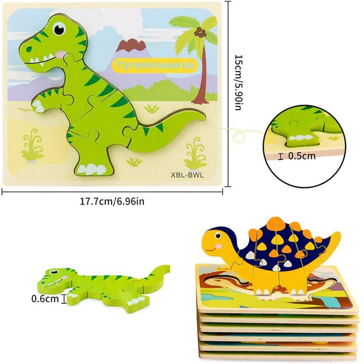 Interaktive 3D Dinosaurier-Puzzles für kleine Entdecker