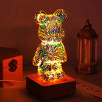 3D Fireworks Bear