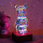 3D Fireworks Bear