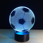 3D Fußballlampe | Vielfältige Farben