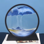 3D Sanduhr mit Tiefsee-Sandlandschaft