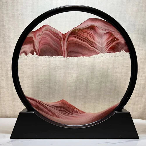 3D Sanduhr mit Tiefsee-Sandlandschaft