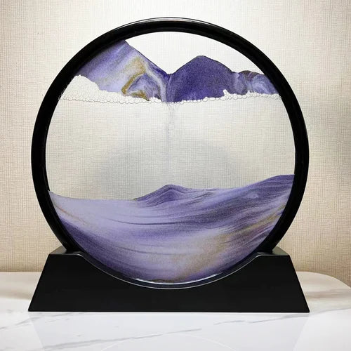 3D Sanduhr mit Tiefsee-Sandlandschaft