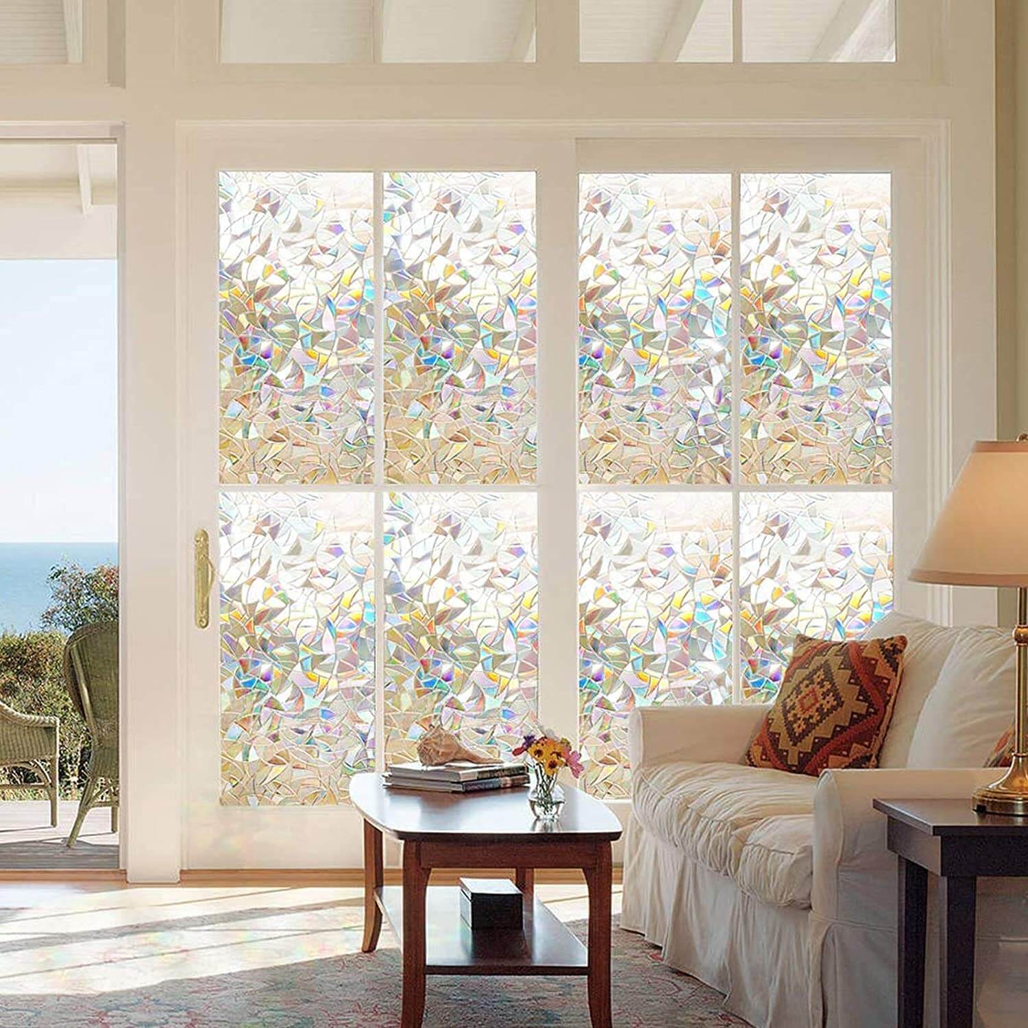 Fascinating 3D Rainbow Window Film