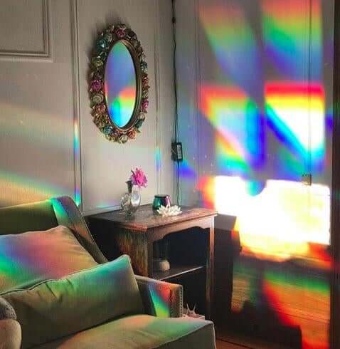 Fascinating 3D Rainbow Window Film