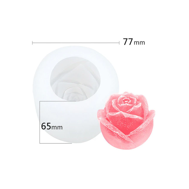 Rose 3D Ice Cube Tray for Stylish Drinks