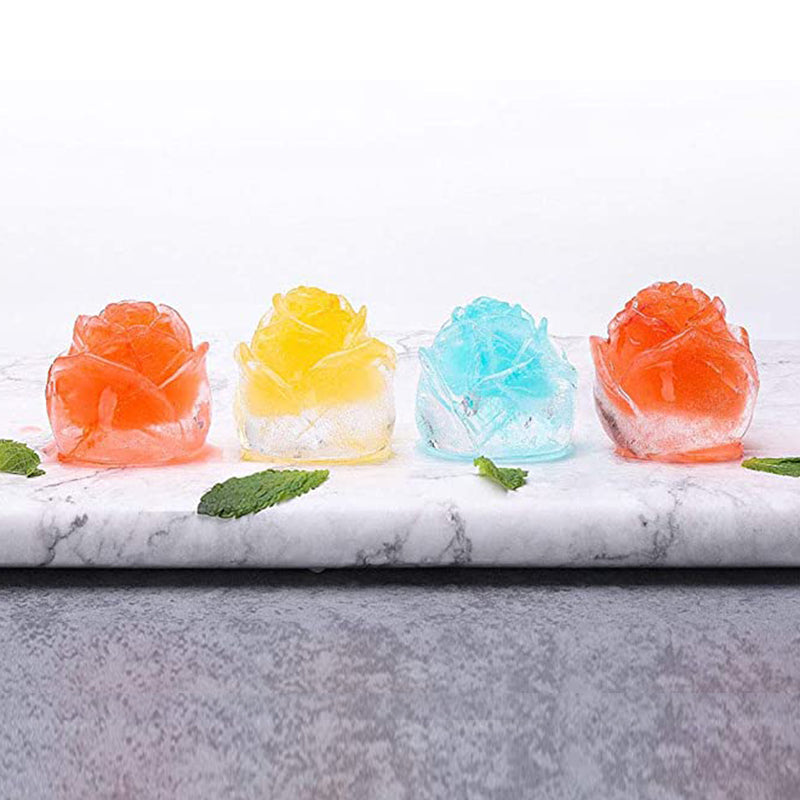 Rose 3D Ice Cube Tray for Stylish Drinks