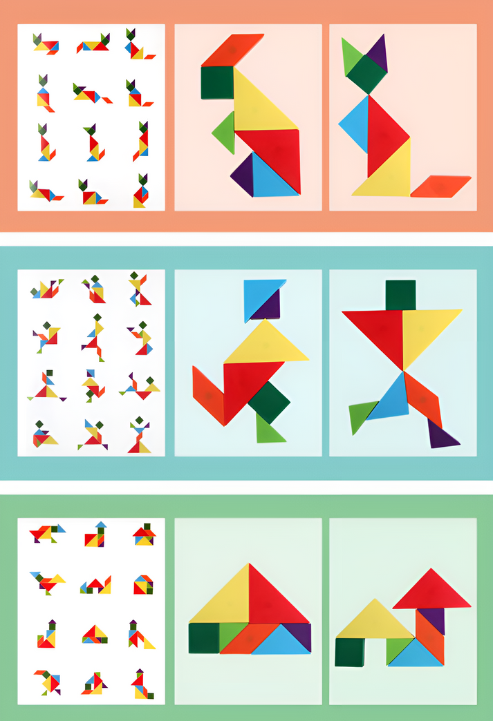 3D Tangram Puzzle - Kreativität und Lernen vereint