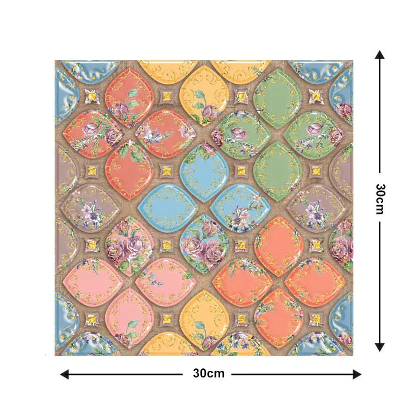 3D Wandfliesen zum einfachen Anbringen und Entfernen