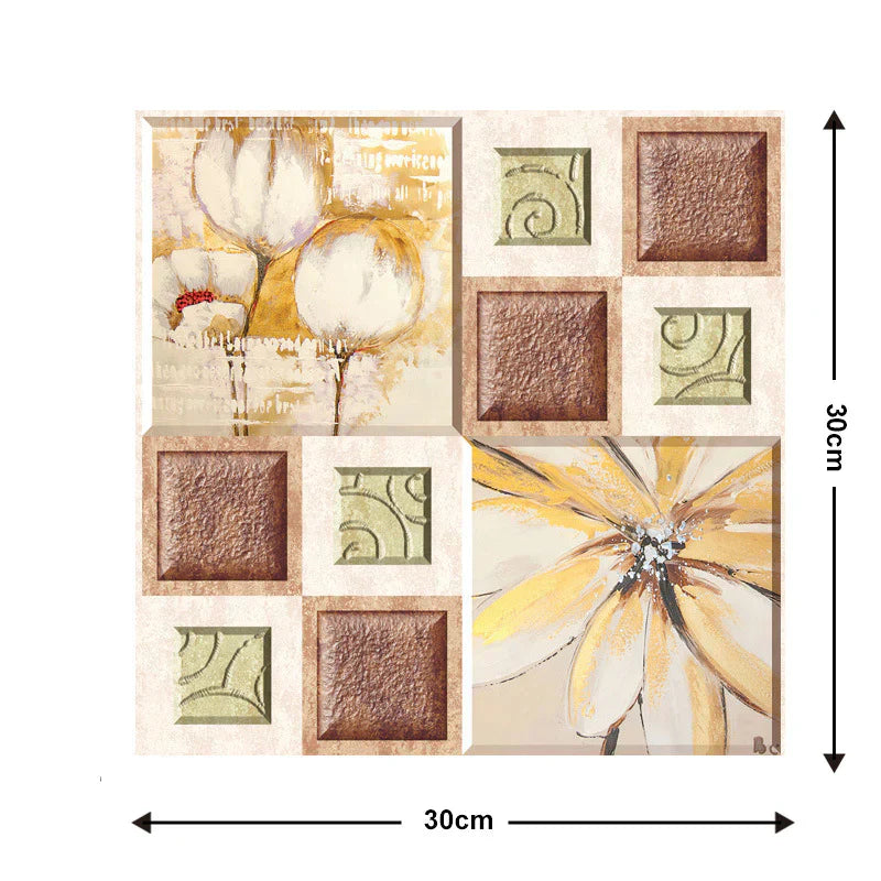 3D Wandfliesen zum einfachen Anbringen und Entfernen